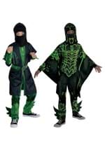 Green Dark Ninja Costumes for Kids