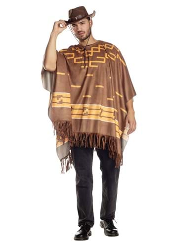Cowboy Costume Poncho for Adults