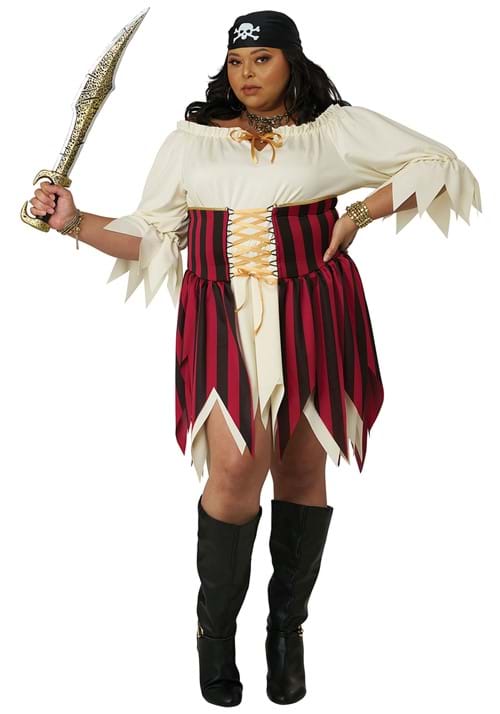 Plus Size Sultry Sea Pirate Womens Costume