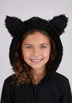 Kids Cozy Fleece Bat Zip Up Dress Alt 4