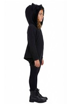 Kids Cozy Fleece Bat Zip Up Dress Alt 4