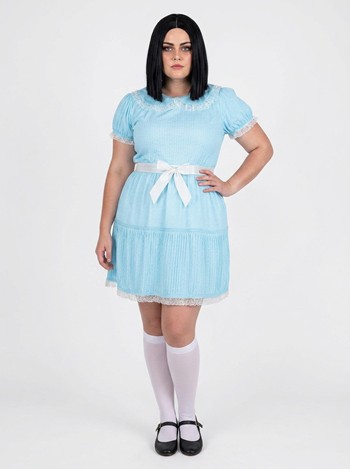 Plus Size Deluxe Creepy Twin Sister Women's Costume