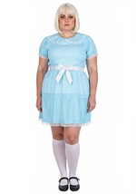 Plus Deluxe Creepy Twin Sister Womens Costume