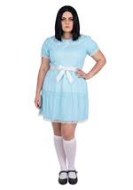 Adult's Plus Deluxe Creepy Twin Sister Costume Alt 8