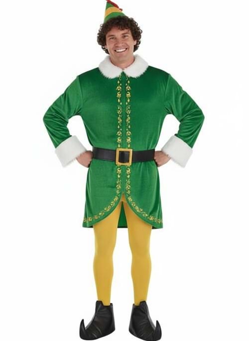 Adult Seasonal Buddy the Elf Costume UPD