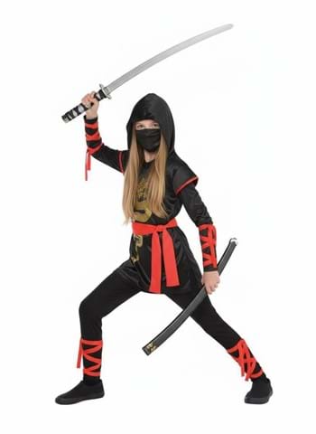 Gold Dragon Ninja Girls Costume UPD