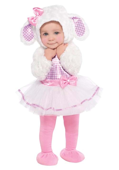 Girls Little Pink Lamb Infant Costume