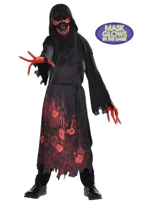Hooded Horror Robe Boys Costume