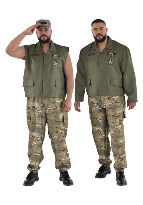 Plus Size Soldier Costume for Men