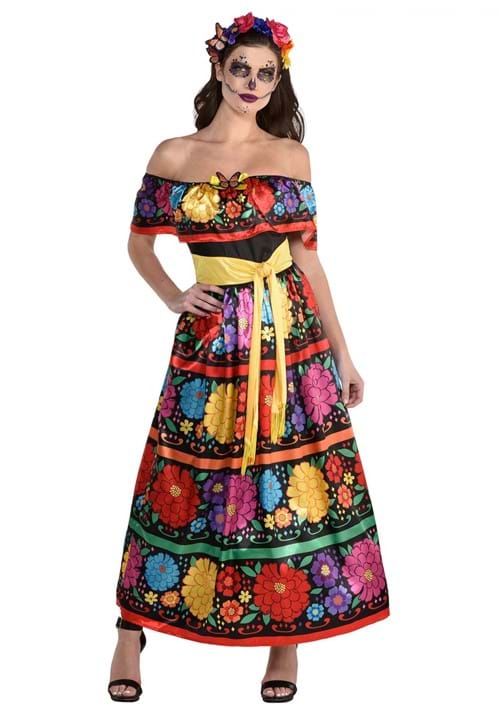 Sugar Skull Beauty Womens Costume Dress