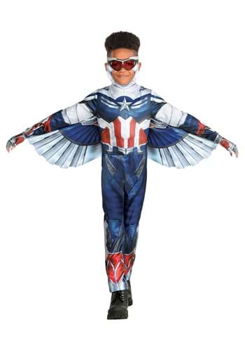 Captain America Falcon Winter Soldier Boys Costume