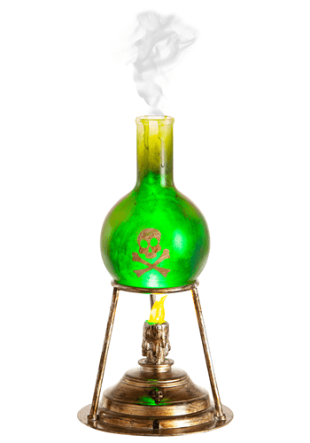 Green Tabletop Misting Lab Beaker Decoration