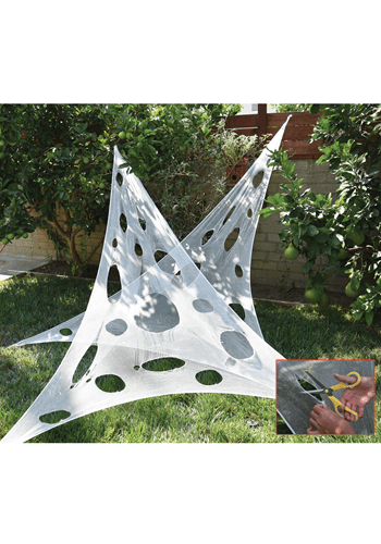 White Stretch Web Material Decoration