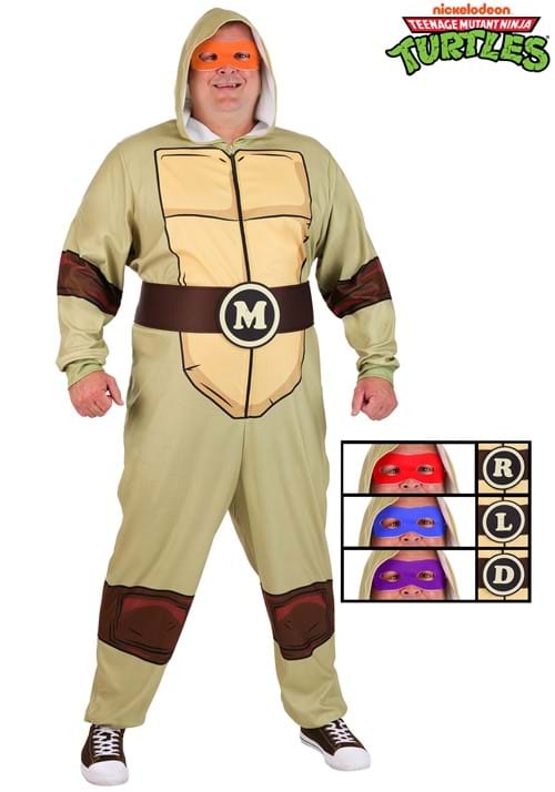 Plus Teenage Mutant Ninja Turtles Hooded Jumpsuit Costume