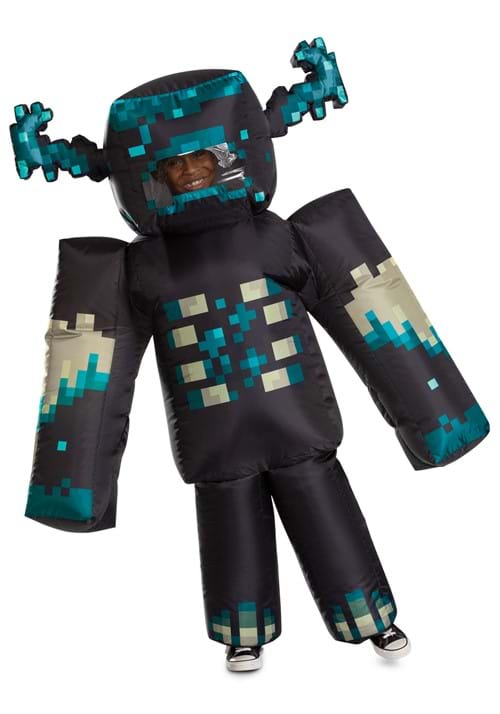 Kids Inflatable Minecraft Warden Costume