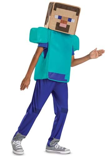 Classic Minecraft Kids Steve Pop Out Costume