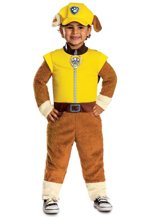 Boys Deluxe Paw Patrol Rubble Toddler Costume