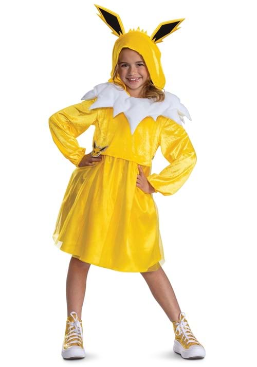 Girls Pokemon Jolteon Hooded Costume Dress