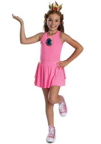 Princess Peach Crown Jewels Adult Child Costume Set Alt 2