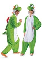 Super Mario Yoshi Hooded Jumpsuit Adult Costume Alt 2