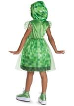 Girls Minecraft Creeper Hooded Costume Dress Alt 2