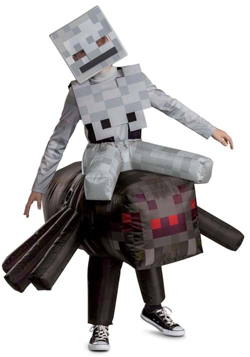 Kids Deluxe Minecraft Inflatable Spider Jockey Costume