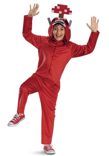 Minecraft Kids Mooshroom Hooded Jumpsuit Costume