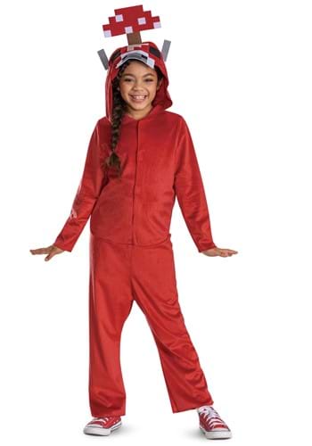 Minecraft Kids Mooshroom Hooded Jumpsuit Costume Alt 1