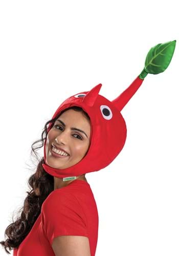 Red Pikmin Costume Headpiece Accessory Alt 3