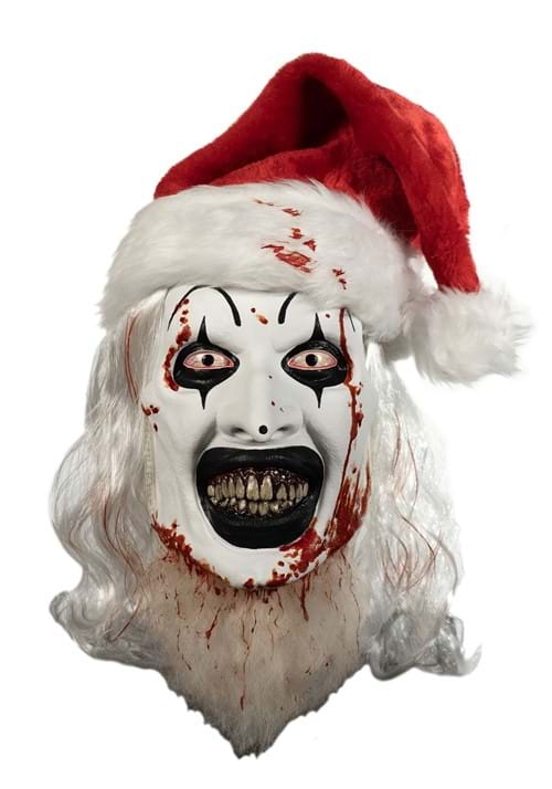 Terrifier 3 Art the Clown Santa Adult Deluxe Latex Mask