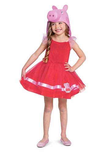 Girls Classic Peppa Pig Tutu Toddler Costume