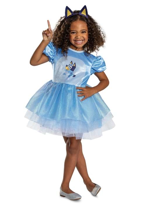 Girls Bluey Classic Toddler Costume Dress