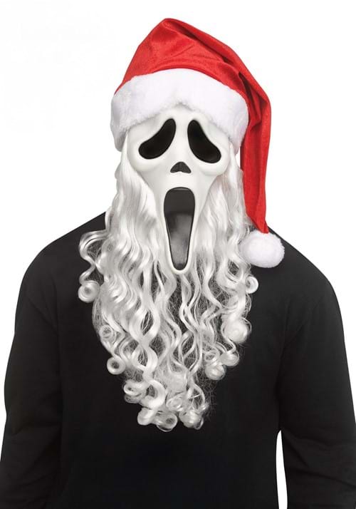 Ghost Face Santa Costume Mask for Adults