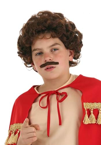 Lovable Luchador Wig and Mustache Kids Costume Kit