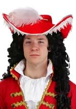 Red Pirate Adult Costume Hat with Feather