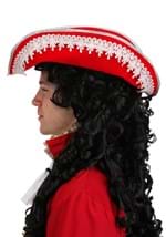 Red Pirate Adult Costume Hat with Feather Alt 2