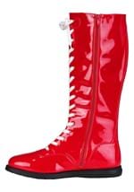 Patent Red Wrestling Costume Boots for Adults Alt 4