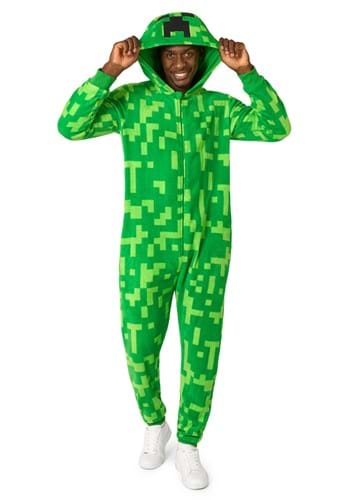 Opposuits Minecraft Creeper Adult Costume Onesie