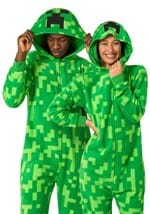 Opposuits Minecraft Creeper Adult Costume Onesie Alt 7