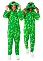 Opposuits Minecraft Creeper Adult Costume Onesie Alt 6