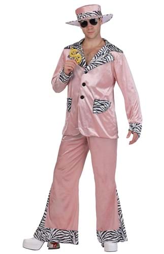 Pink 70s Pimp Suit Mens Costume