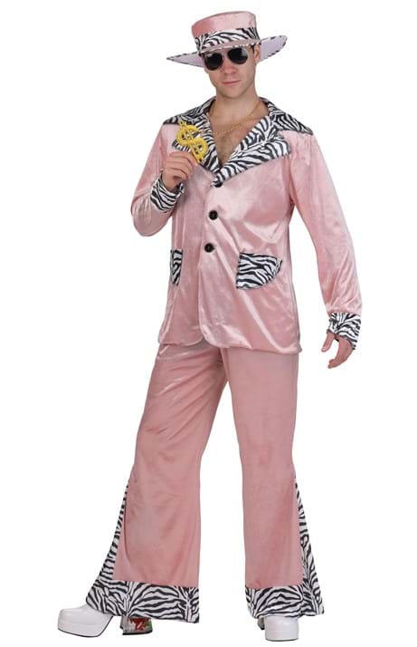 Pink 70s Pimp Suit Mens Costume