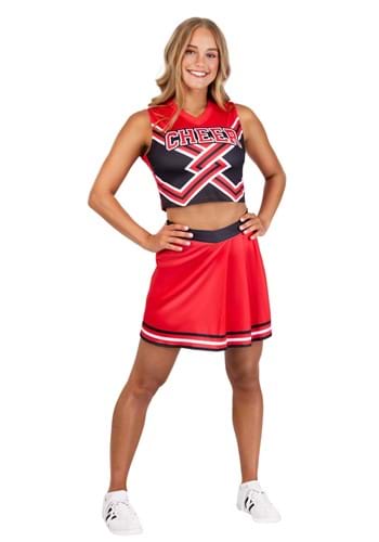 Red Cheerleader Womens Costume