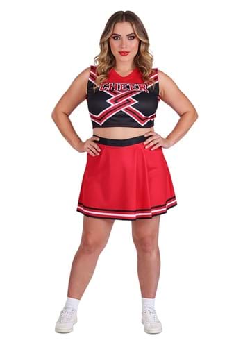 Plus Size Red Cheerleader Womens Costume