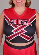 Plus Size Red Cheerleader Womens Costume Alt 5