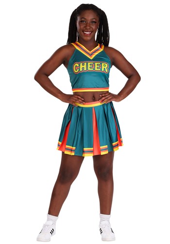 Green Cheerleader Womens Costume
