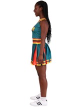 Green Cheerleader Womens Costume Alt 2