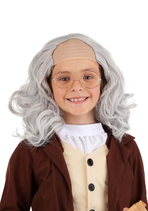 Classic Ben Franklin Costume Wig for Kids