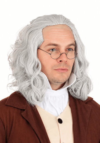 Classic Ben Franklin Adult Costume Wig