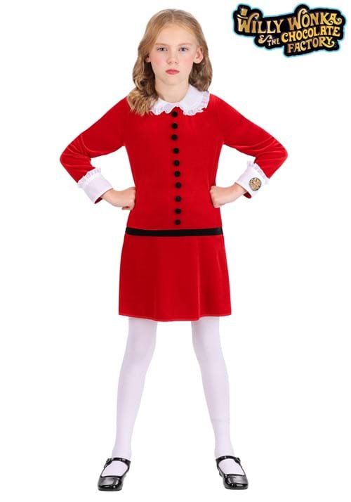 Willy Wonka Chocolate Factory Veruca Salt Girls Costume